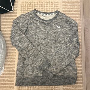 PINK Victoria's Secret Heathered Gray Pullover oversized